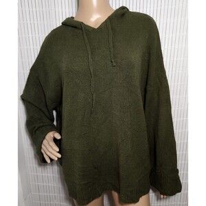 Margeaux Ellie Sweater Size Large Color Green Olive Relax Fit Hoodie